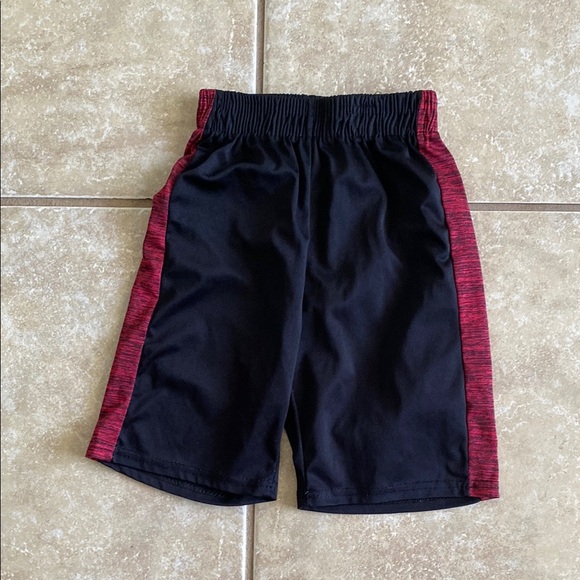 Kids Black and Red Athletic Shorts - Picture 1 of 2